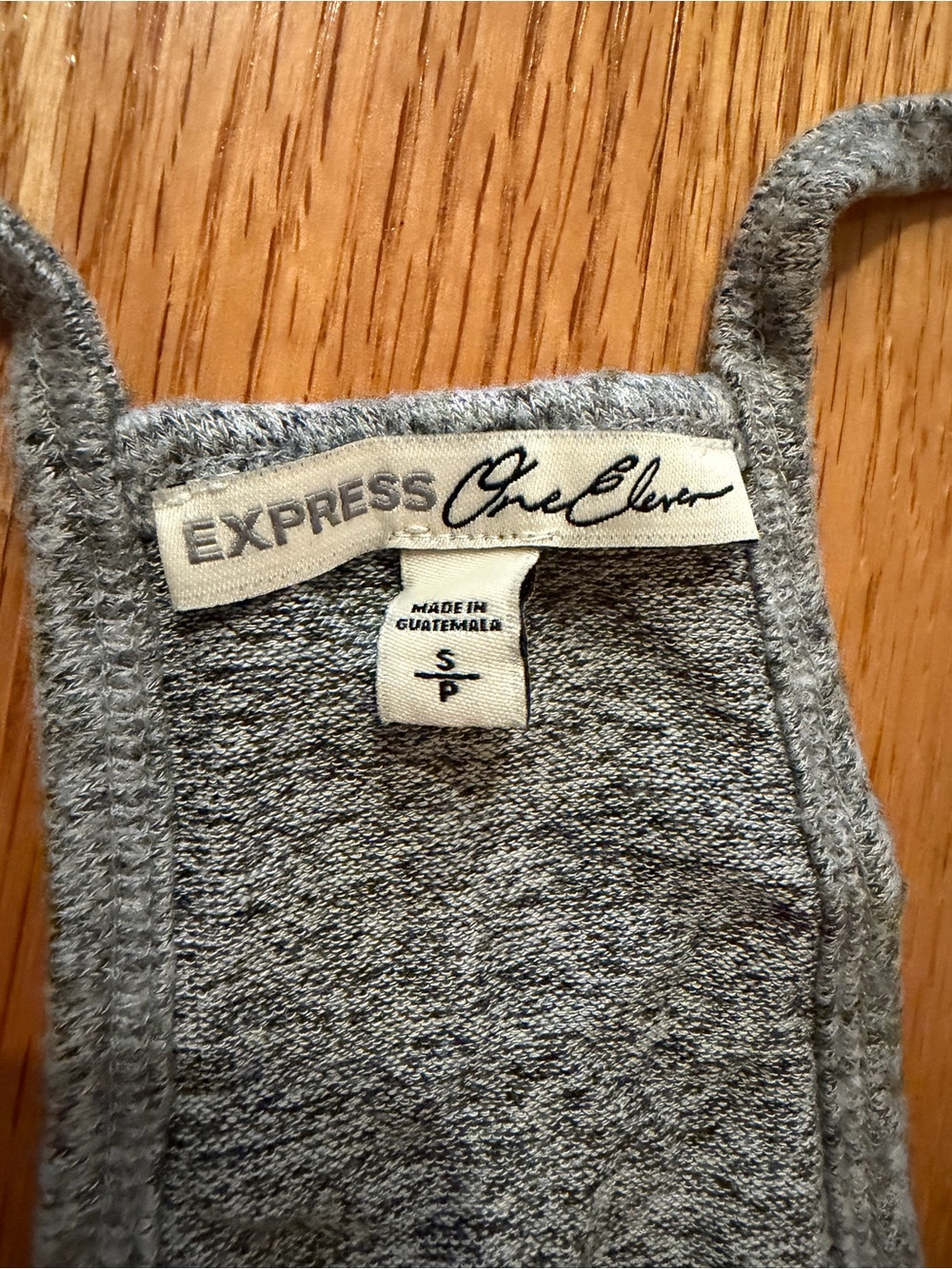 Express Gray Heather Racerback Tank - Picture 3 of 4